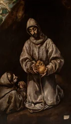 St. Franciscus en Broeder Leo Mediterend over de Dood